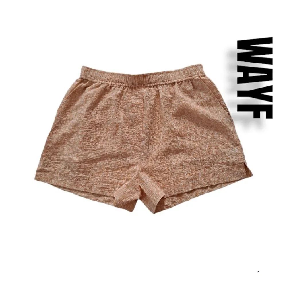 WAYF Naima Shorts Peach Vines Various